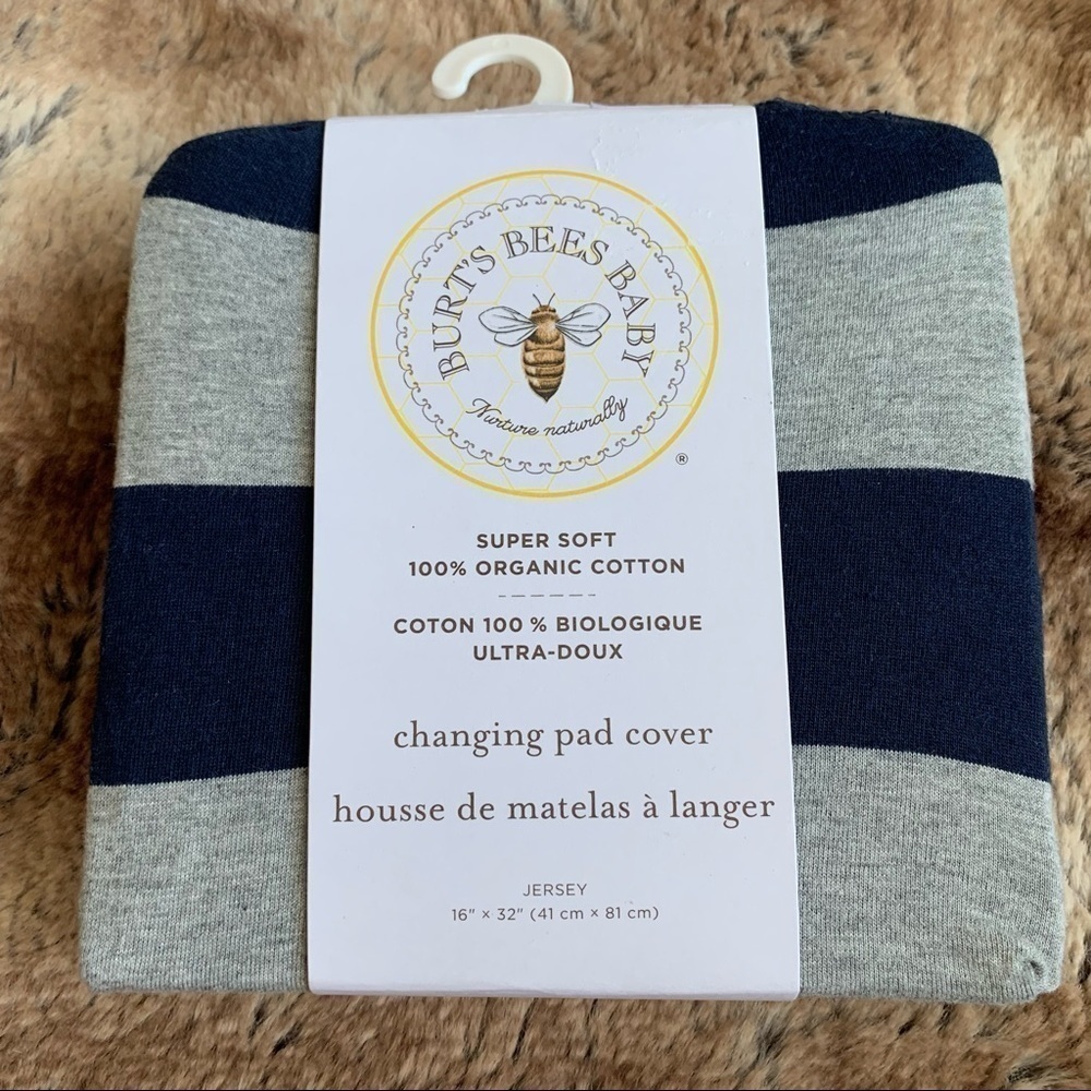 Burt's Bees Baby Super Soft 100% Organic Cotton Changing Pad Cover